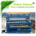 russia type xinnuo c10+c21 double layer roll forming punched ceiling machine